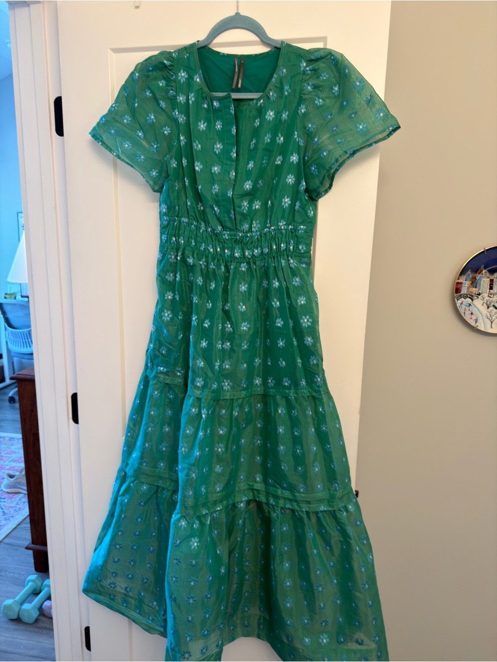 Anthropologie Somerset Maxi Dress Jacquard Edition Size S